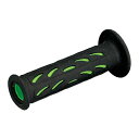 DAYTONA デイトナPRO-GRIP スーパーバイクグリップ#724 耐震GEL 120mm 貫通 ブラック/グリーン D98067(2451520)送料無...
