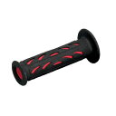 DAYTONA デイトナPRO-GRIP スーパーバイクグリップ#724 耐震GEL 120mm 貫通 ブラック/レッド D98064(2451546)送料無料