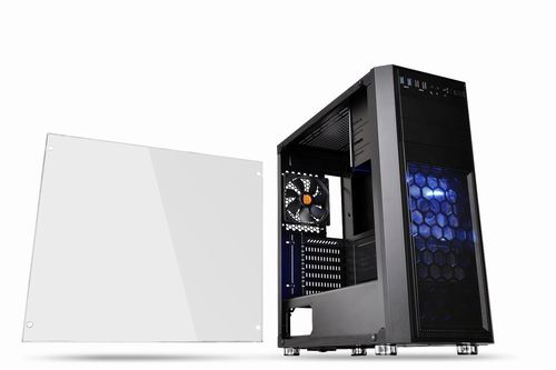 【18日は24時間限定クーポン配布！】Thermaltake サーマルテイクミドルタワーPCケース CA-1J5-00M1WN-01(2440674)送料無料