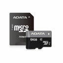 【30日限定クーポン配布】ADATA エイデータmicroSDXC 64GB UHS-I AUSDX64GUICL10RA1(2487342)送料無料