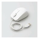 【25日は24時間限定クーポン配布】ELECOM エレコム抗菌 マウス ホワイト BlueLED /有線 /3ボタン /USB M-BL27UBKWH(2516940)代引不可 送料無料
