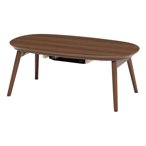 【11/1ポイント2倍&クーポン配布】萩原 ハギハラカジュアルこたつテーブル/折れ脚センターテーブル 本体 幅90cm ブラウン カルミナ950WN(2520337)代引不可