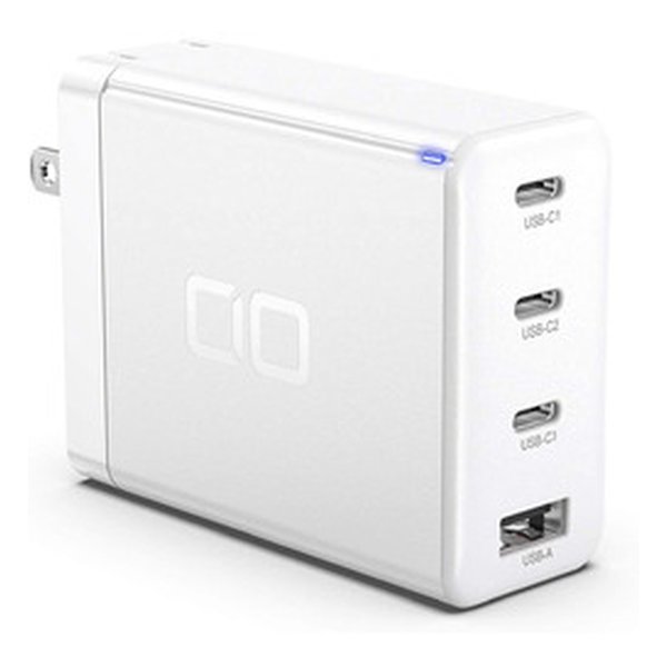 【25日は24時間限定クーポン配布】CIO シーアイオーLilNob GaN 100W ACアダプター 3USB-C&1USB-A WH CIO-G100W3C...
