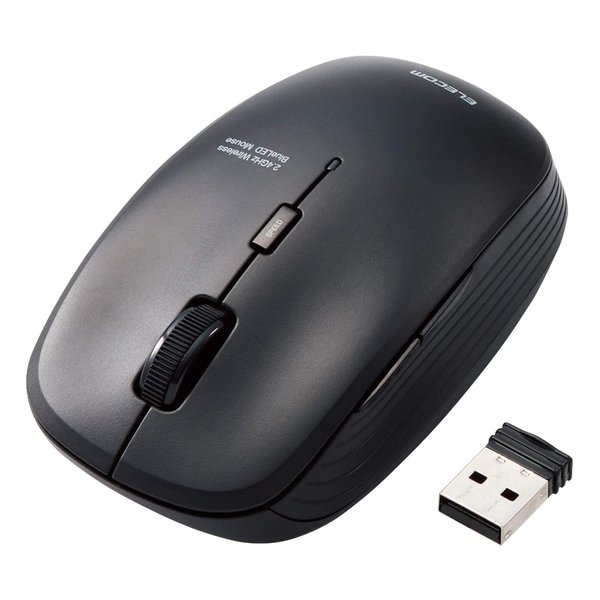 【5日は24時間限定クーポン配布】ELECOM エレコムマウス 抗菌 ブラック M-BL21DBSKBK BlueLED /ワイヤレス/5ボタン /USB M-BL21DBSKBK(2541948)代引不可