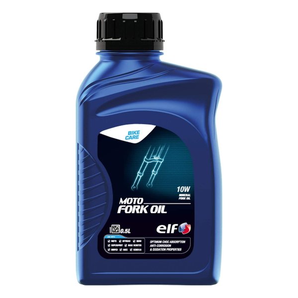 elf エルフバイク用 フォークオイル MOTO FORK OIL 10W 高精製鉱物油 0.5L MOTOFORKOIL10W(2503619)代引不可