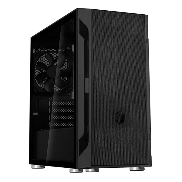 【20日は24時間限定クーポン配布！】SilverStone Technology シルバーストーンPCケース FARA H1M ブラック 強化ガラス SST-FAH1MB-G(2542078)送料無料