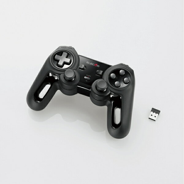 【25日は24時間限定クーポン配布】ELECOM エレコム13ボタン無線ゲームパッド JCU4113SBK(2426147)送料無料