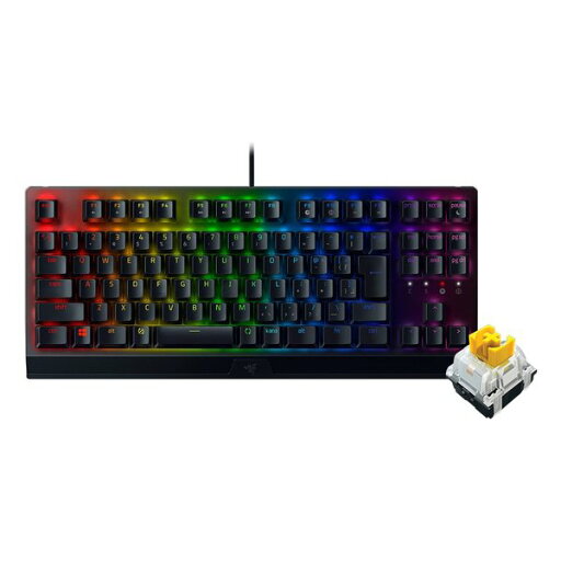 【20日は24時間限定クーポン配布!】Razer レーザーBlackWidow V3 Tenkeyless JP - Yellow Switch ゲーミングキーボード テンキーレス RZ03-03491900-R3J1(2510126)代引不可 送料無料 【20日は24時間限定クーポン配布!】Razer レーザーBlackWidow V3 Tenkeyless JP - Yellow Switch ゲーミングキーボード テンキーレス RZ03-03491900-R3J1(2510126)代引不可 送料無料