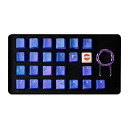 【8/1要エントリー抽選で最大1万ポイント】Tai-Hao タイハオラバーゲーミングキーキャップ Mark II 23キー Dark Purple & Blue...