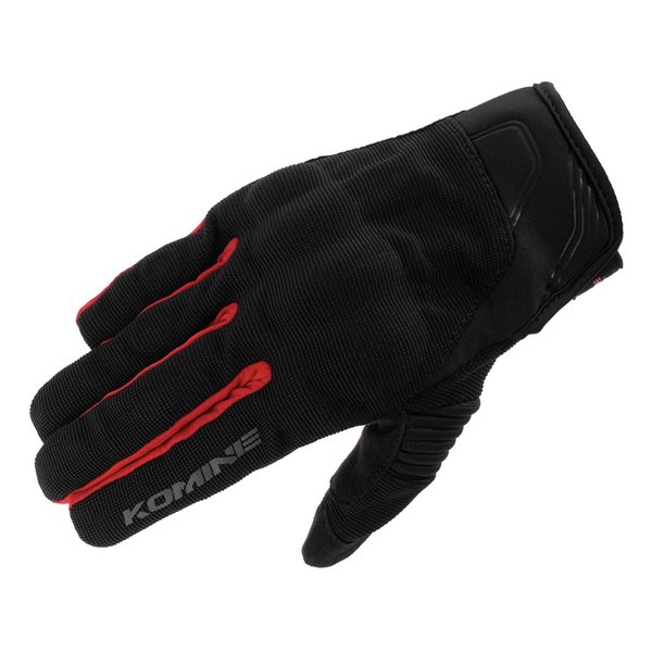 【1日は24時間限定クーポン配布】KOMINE コミネGK-1833 プロテクトメッシュグローブ ブレイブ ブラック/レッド Lサイズ GK-1833BKRDL(2561000)送料無料