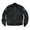 【25日は24時間限定クーポン配布】HOUSTON ヒューストンHTVA2311S メッシュジャケット MA-1 M/C ブラック XLサイズ HTVA2311SBKX(2563907)送料無料