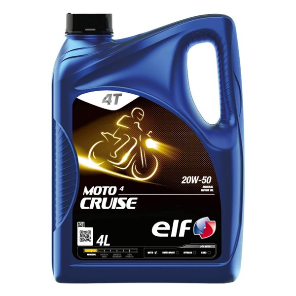 elf GtoCNp 4st GWIC MOTO 4 CRUISE 20W-50 4L MOTO4CRUISE20W50(2503610)