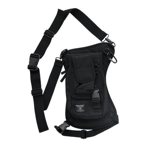 【25日は24時間限定クーポン配布】HOUSTON ヒューストンHTVB-2305 レッグポーチ ブラック HTVB-2305BK(2576365)送料無料(2)