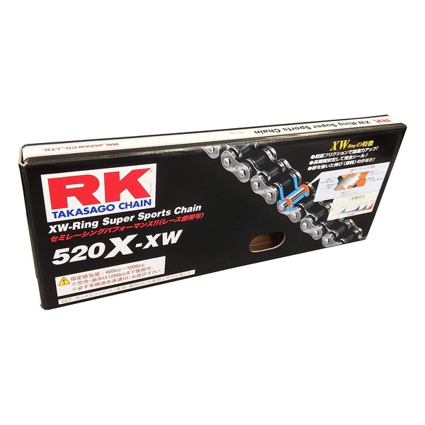 アールケー RKアールケー RK 520XXW-110 ドライブチェーン スチール 520X-XW 110L RK520X-XW110L(2575420)代引不可 送料無料