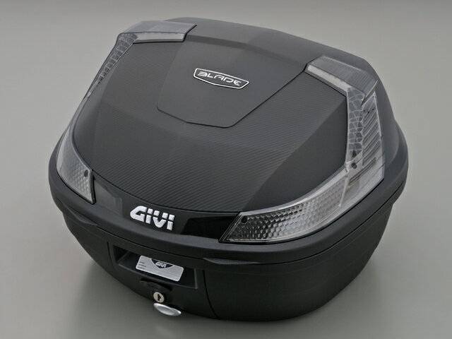 GIVI ジビバイク用 リアボックス 37L 未塗装ブラック スモークレンズ モノロックケース 78038(2324736)代引不可 送料無料