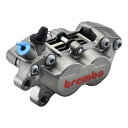 【9日20時〜限定クーポン!】Brembo ブレンボP4-40R アキシャル 4P キャリパー チタニウム レッドロゴ 左 φ30/34 取付ピッチ40m 20...