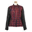 Rosso Style Lab ロッソスタイルラボ レディースロッソスタイルラボ レディース メルトンレザースリーブジャケット レッド Sサイズ ROJ-978...