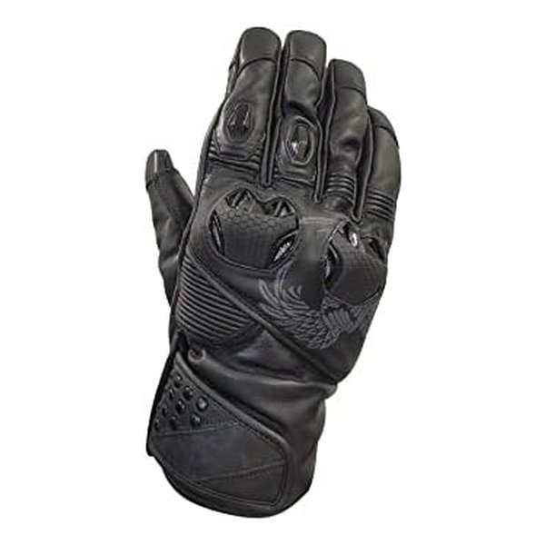 【15日は24時間限定クーポン配布！】弐黒堂 Nikokudo ニコクドウ弐黒堂 ハードライドウィンターレザーグローブ WBGN-227 ブラック LLサイズ WBGN-227-BK-LL(2577009)代引不可 送料無料