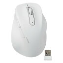 ELECOM エレコム静音 2.4GHz 無線マウス EX-G 5ボタン Lサイズ ホワイト M-XGL30DBSKWH(2578231)送料無料(2)