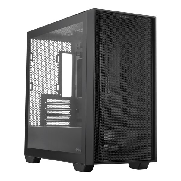 【18日は24時間限定クーポン配布！】ASUS エイスースPCケース メッシュ製ミドルタワーケース A21 ASUS CASE/BLK ブラック Micro ATX A21ASUSCASE/BLK(2579334)代引不可 送料無料