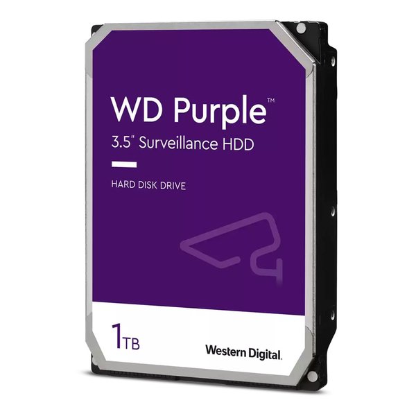 Western Digital ウエスタンデジタルハードディスクドライブ 1TB 3.5インチ SATA 5400RPM 64MB パープル WD11PURZ(2578680)代引不可 送料無料