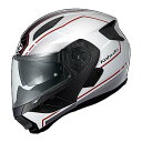 【9日20時〜限定クーポン!】OGK オージーケーシステムヘルメット リュウキ ビーム ホワイトレッド L 59-60cm RYUKI BEAM ホワイトレッド...