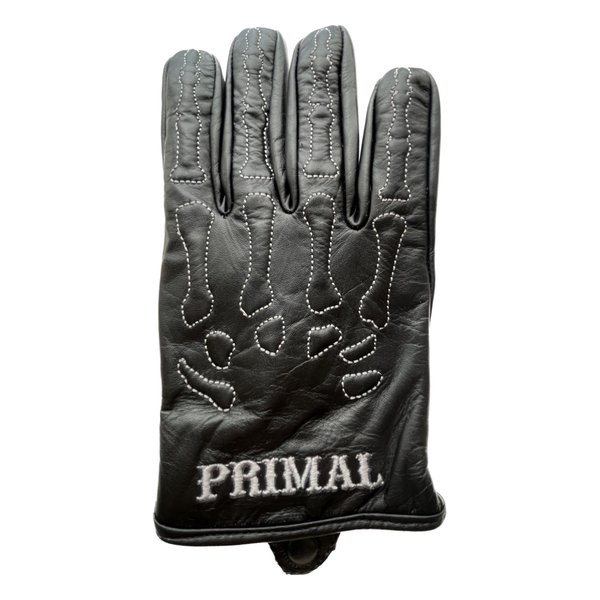 【5日は24時間限定クーポン配布】MOTO FIELD モトフィールドスカル 牛革レザーグローブ ブラック/アイボリー LLサイズ PLG-501BKIVLL(2578583)送料無料