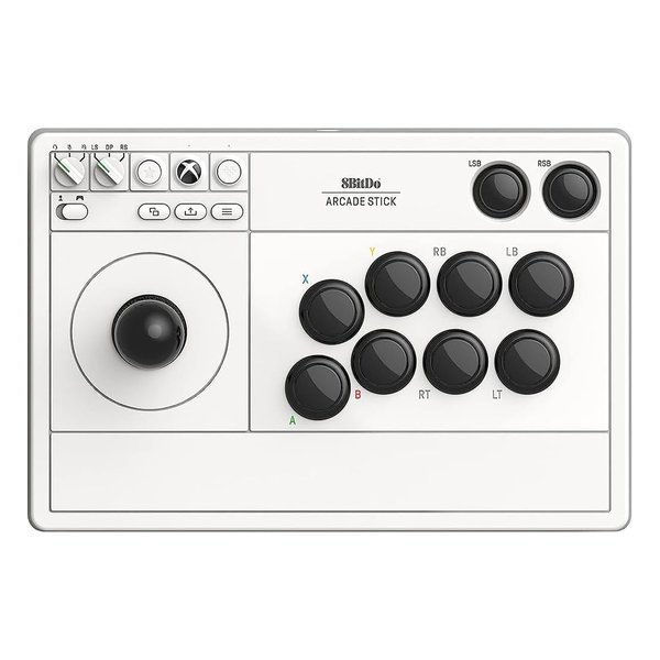 【スーパーSALE限定クーポンあり！】CYBER Gadget（サイバーガジェット）8BitDo Arcade Stick for Xbox White ホワイト CY-8BDASX-WH(2578630)送料無料
