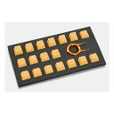 【30日限定クーポン配布】Tai-Hao タイハオRubber Gaming Backlit Keycaps-18 keys/8 keys Neon Orang...