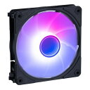 【19日20時~数量限定クーポン配布】Owltech オウルテックARGB LED内蔵 ケースファン ブラック OWL-FS1225ARGB-BK(2584645)