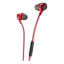 【5/1-5 楽天モバイル会員エントリーでポイント10倍】HyperX ハイパーエックスCloud Earbuds II マイク付きゲーミングイヤフォン レッド 705L8AA(2576323)送料無料