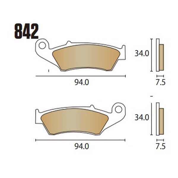 アールケー RKMEGA ALLOY X PAD ブレーキパッド RK842MA-X RK842MAX(2036925)代引不可 送料無料
