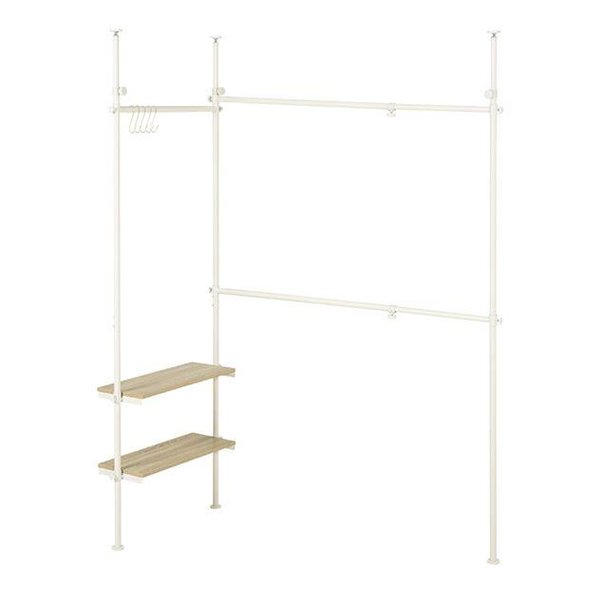 【15日は24時間限定クーポン配布】萩原 ハギハラ突っ張り式伸縮ハンガーラック KTR-3141NW 幅158〜198×..