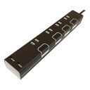【9日20時〜限定クーポン!】TOPLAND トップランドUSB付き個別スイッチタップ 2m ブラウン 抗菌加工 STPC200-BR(2587022)送料無料