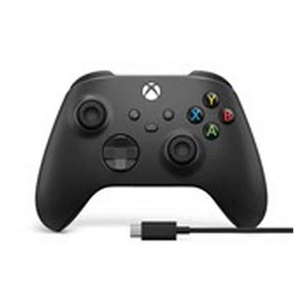 Microsoft マイクロソフトXbox ワイヤレス コントローラー+USB-Cケーブル カーボンブラック 1V8-00005(2553009)送料無料