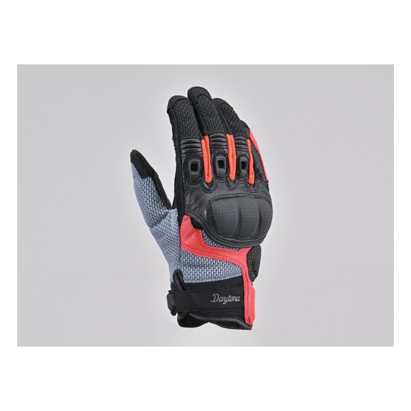【20日は24時間限定クーポン配布】DAYTONA デイトナDG-008 コンフォートエアフローメッシュグローブ 春夏 ブラック/レッド Lサイズ 45922(2590108)代引不可 送料無料