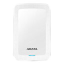 【5/1-5 楽天モバイル会員エントリーでポイント10倍】ADATA エイデータポータブルHDD Value HV300 2TB USB3.2 Gen1 衝撃検知機能 ホワイト 3年保証 AHV300-2TU31-CWH(2488605)代引不可 送料無料