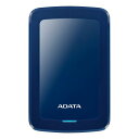 【5/1-5 楽天モバイル会員エントリーでポイント10倍】ADATA エイデータポータブルHDD Value HV300 2TB USB3.2 Gen1 衝撃検知機能 ブルー 3年保証 AHV300-2TU31-CBL(2488606)代引不可 送料無料