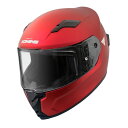 【15日は24時間限定クーポン配布】KOMINE コミネバイク用 FL フルフェイスヘルメット マットメタルレッド/XLサイズ HK-170/Mat Metal...