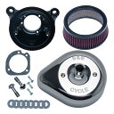 【15日限定クーポン配布】S&S Cycle Inc(エスアンドエスサイクル)ステルス エアクリーナーキット ティアドロップ クローム 170-0522(2625108)代引不可 送料無料