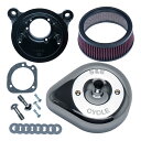 【15日限定クーポン配布】S&S Cycle Inc(エスアンドエスサイクル)ステルス エアクリーナーキット ティアドロップ クローム ミルウォーキーエイト 17-23 170-0524B(2625109)代引不可 送料無料