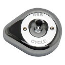 【15日限定クーポン配布】S&S Cycle Inc(エスアンドエスサイクル)ステルス ティアドロップ クローム カバー単体 170-0530(2625140)代引不可 送料無料