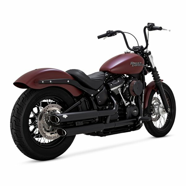 VANCE&HINES（バンスアンドハインズ）TwinSlash PCX 3in S/O ツインスラッシュ 3インチ スリップオン ブラック マフラー 1801-1534(2630483)代引不可 送料無料
