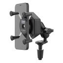 【19日20時〜数量限定クーポン配布】RAM MOUNTS ラムマウント防振Xグリップ S &フォークステムベースセット ショートアーム 内径φ12-38mm対...