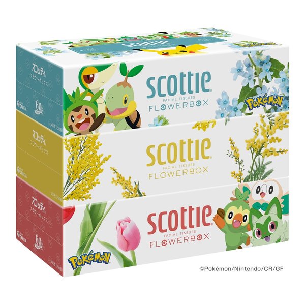 【20日は24時間限定クーポン配布】日本製紙クレシア ニッポンセイシクレシアスコッティ フラワーBOX 3..