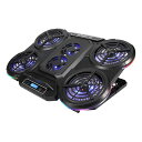 【25日は24時間限定クーポン配布】Owltech オウルテックゲーミングノートPCクーラー EXTREME COOL ファン6基搭載/RGBイルミネーション対応 OWL-GNC-RGB2(2615454)送料無料