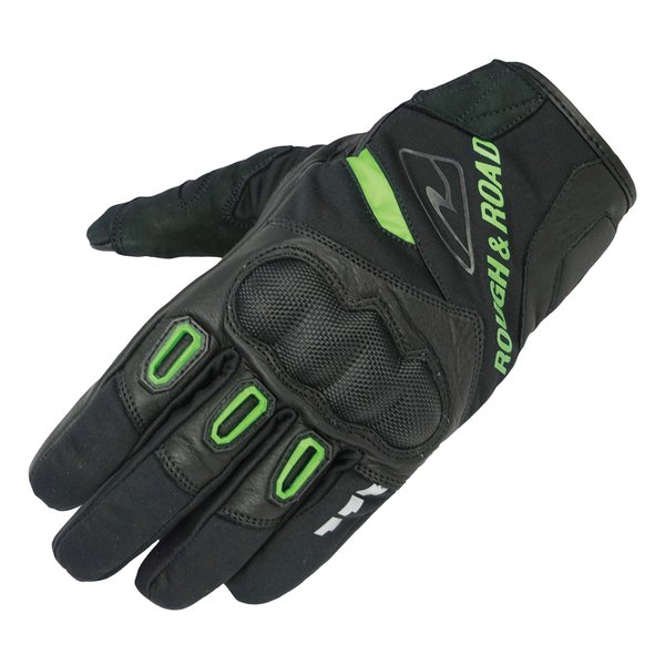 【15日は24時間限定クーポン配布】ROUGH&ROAD ラフアンドロードバイク用 ウインドガードプロテクショングローブ ライム/LLサイズ RR8659LM4(2579227)代引不可 送料無料