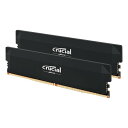 【19日20時~数量限定クーポン配布】crucial クルーシャルCrucial Pro DDR5-6000 32GB Kit 16GBx2 UDIMM OC Gaming Memory Black CP2K16G60C36U5B(2623022)送料無料