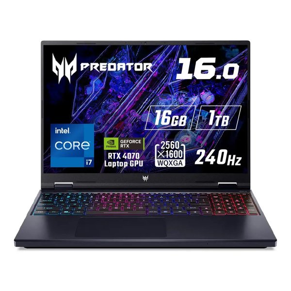 acer エイサーPredator Helios Neo アビサルブラック PHN16-72-N76Z47(2623486)代引不可 送料無料