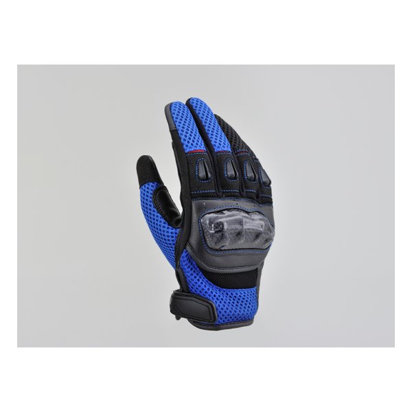 【15日は24時間限定クーポン配布】DAYTONA デイトナカーボンメッシュグローブ DG-003 ブルー Lサイズ 3..